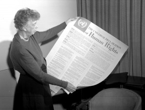 Eleanor Roosevelt with UDHR