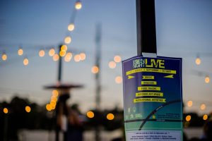Eden Night Live poster and lights