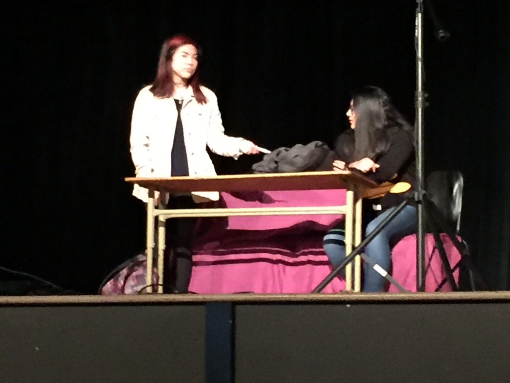 Scene from play Out of the Shadows