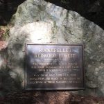 Plaque for Rockefeller forest