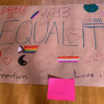 Mural of the aspects of Article 2 that the class focused on